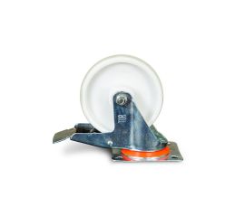 Колеса поворотные c боковым тормозом (полипропилен)