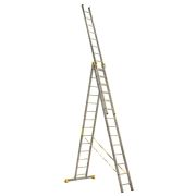 Лестница 3-х секционная алюминиевая 3*14