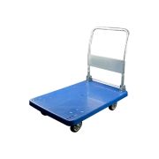 Тележка платформенная пластиковая 250 кг TOR PH250P (800х500) со складной ручкой (резина 125 мм)