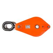 Блок монтажный однорольный с  ушком TOR 10 т с откидной щекой