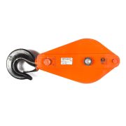 Блок монтажный однорольный с  крюком TOR 5 т с откидной щекой