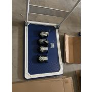 Тележка платформенная 150 кг TOR PH150 (740х480) со складной ручкой (резиновые колеса 100 мм)