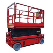 Подъемник ножничный самоходный с выдвижной платформой 320 кг 11,8/13,8 м TOR AMSL1214 DC аккумуляторный