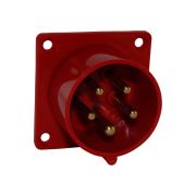 Разъем 380В, 5pin, пластик, для люльки ZLP (щитовая часть), папа